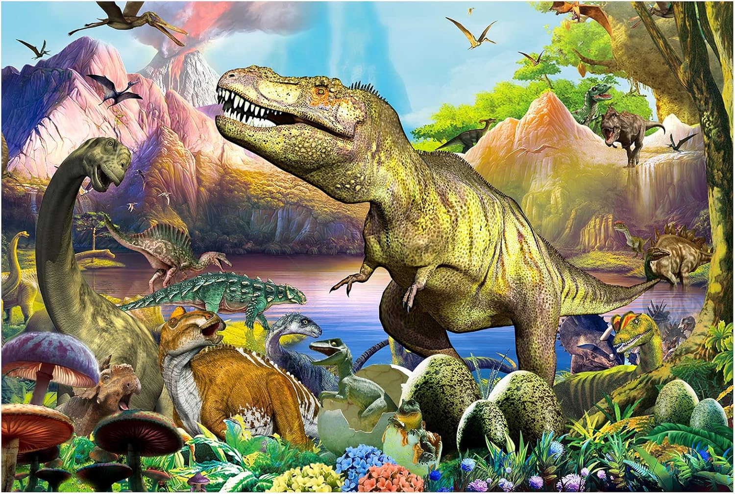 Party Games Group For Adults - Grupa dinozaurów drewniane puzzle dla dorosłych