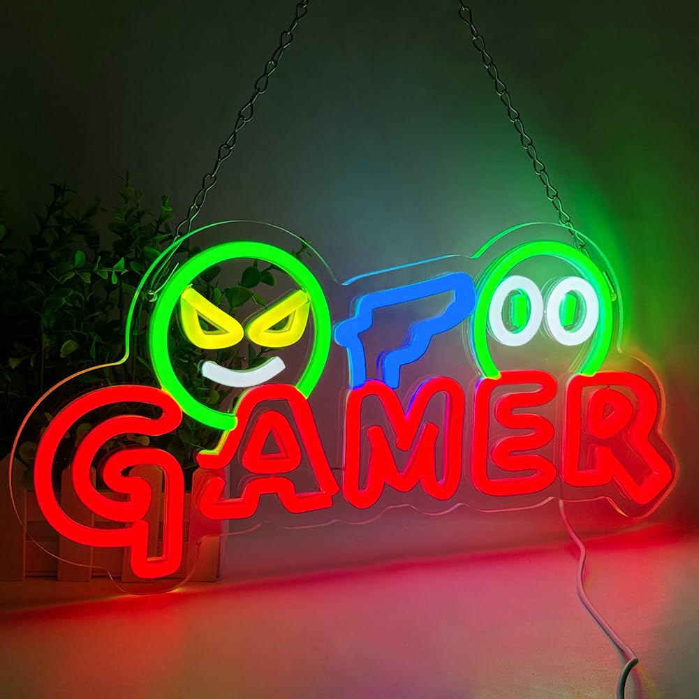 Neonowy Znak LED dla Graczy, K – Party Games Baby Shower recenzja i cena