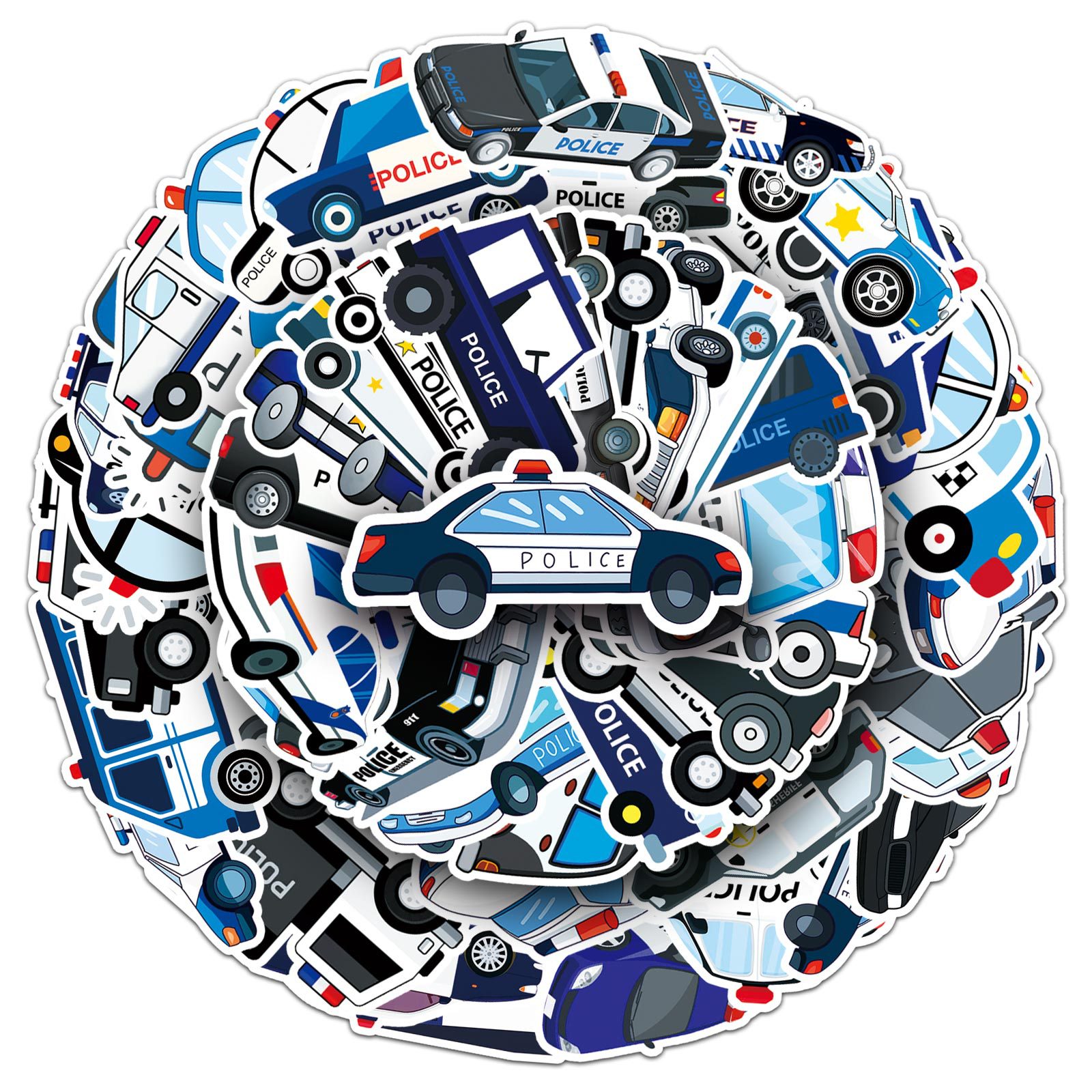 50Pcs Cartoon Police Car Theme – Party Games Baby Shower recenzja i cena